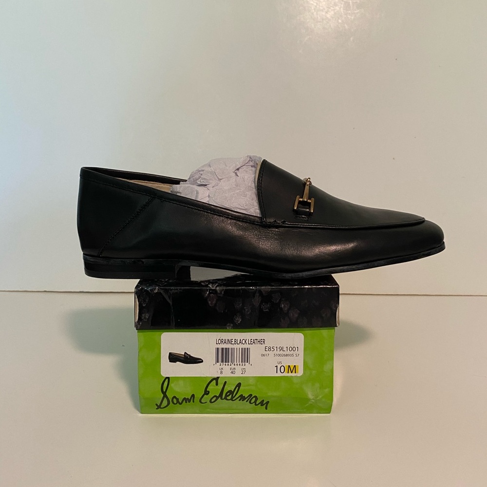 Sam Edelman Black Leather Loafers